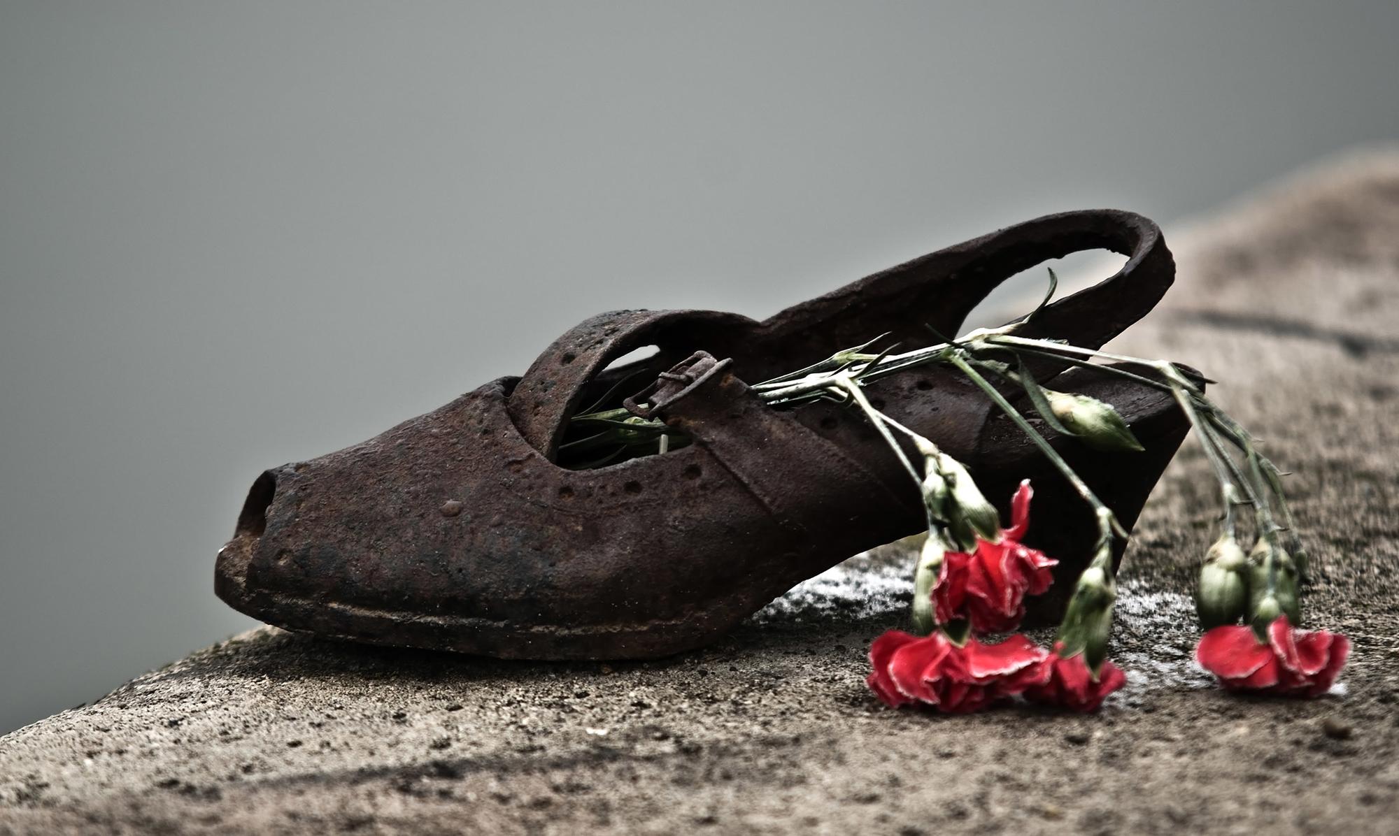 Homenaje a judios en Budapest.